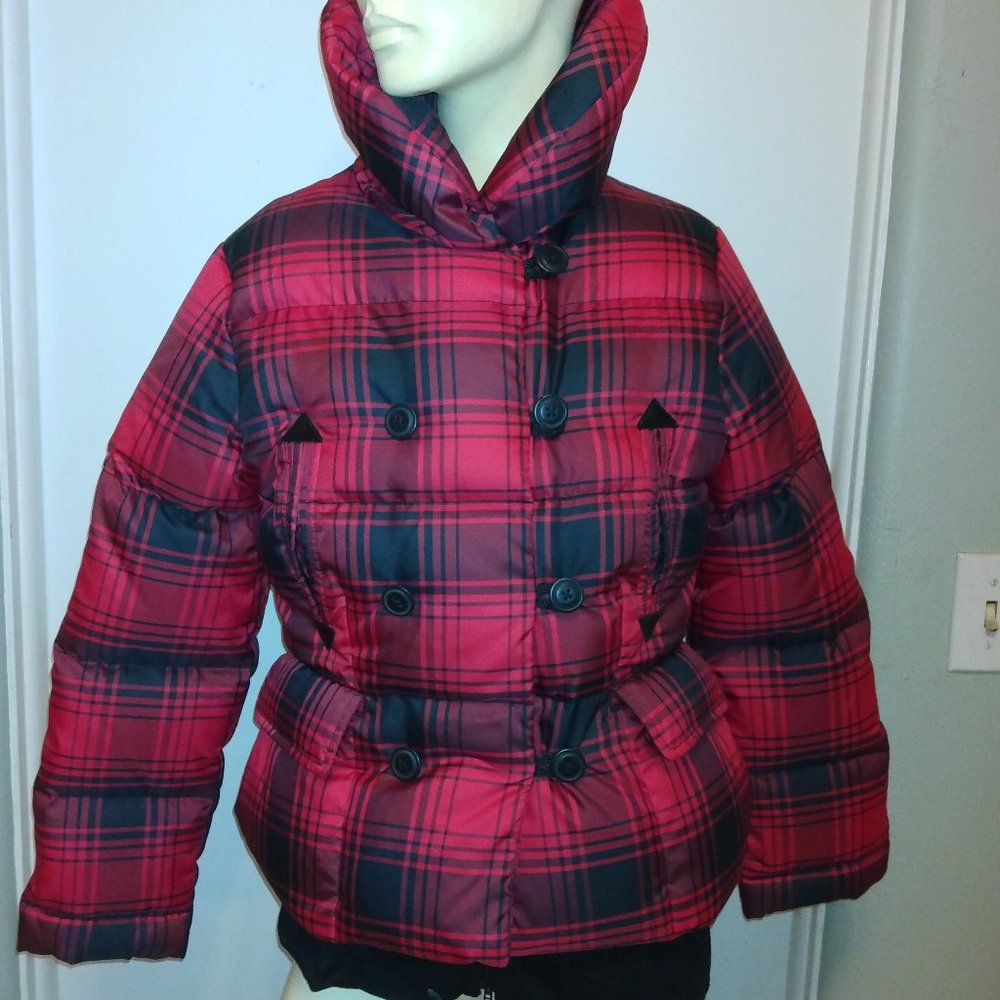 ❤️GIRLS RALPH LAUREN RED / BLACK PUFFER COAT JACKET XL 16